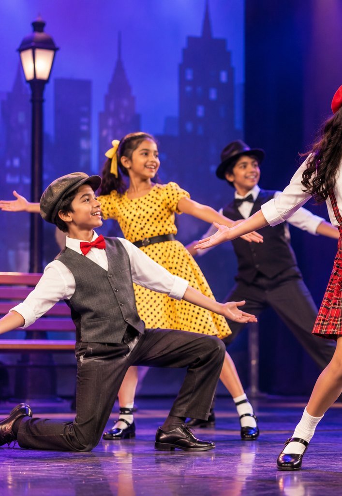 Children performing a musical theatre number