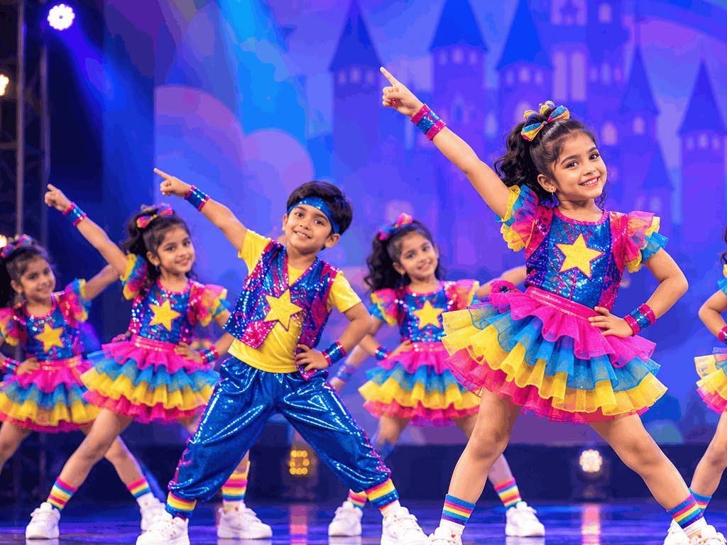 Dancers rehearsing on stage