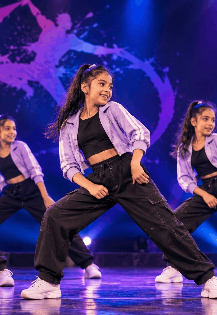 Rising Stars group performing on stage